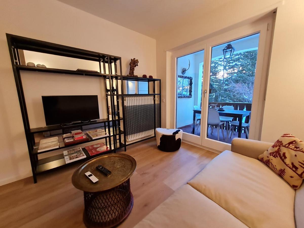 Sankt Moritz Dorf Charme Apartment Dış mekan fotoğraf